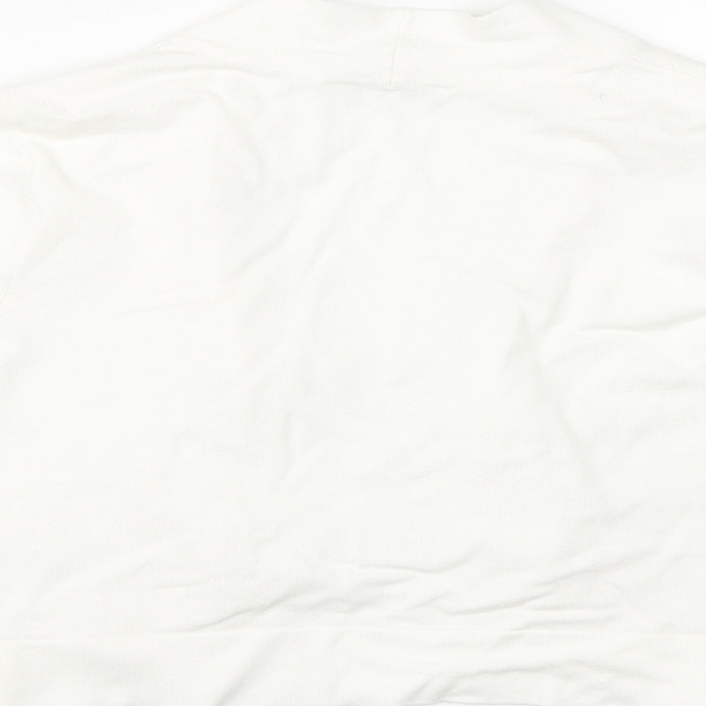 Womens UK Size 14 BHS White Cape Jumper