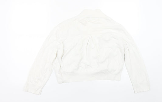 Womens UK Size L Wallis White Cape Jumper