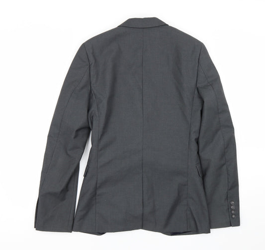 Topshop Mens Grey Jacket Suit Size 34