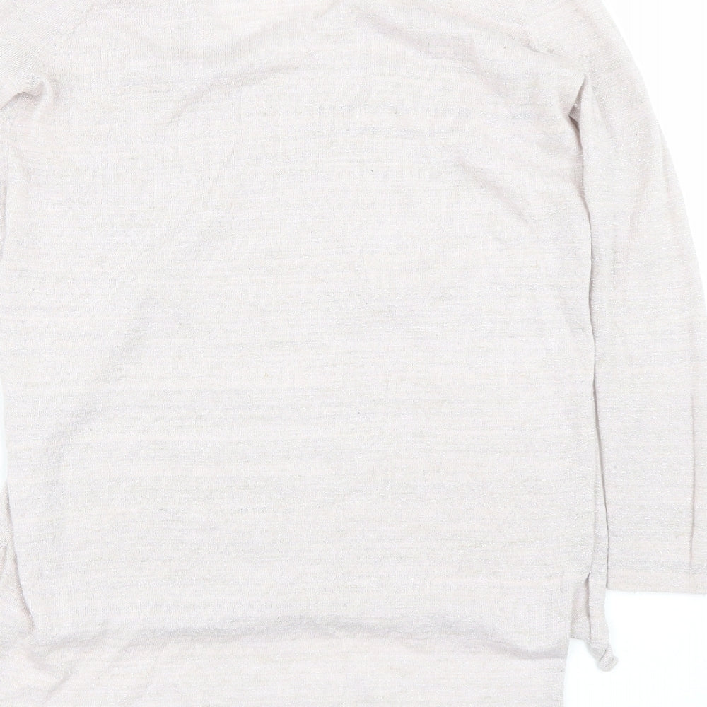 Womens UK Size 8 River Island Pink Basic T-Shirt