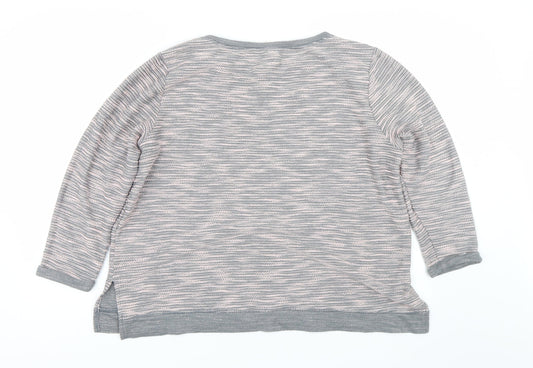Womens UK Size L H&M Grey Pullover Jumper