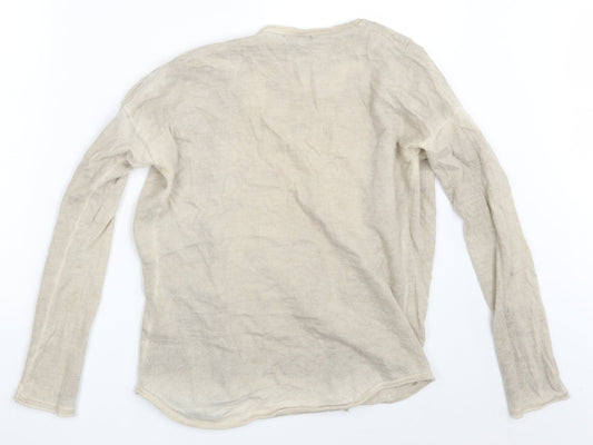 Sensitive Womens Beige Wrap Jumper One Size