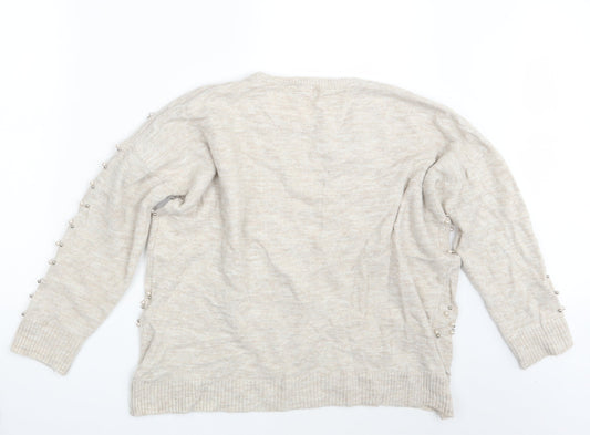 TU Womens Beige Pullover Jumper One Size