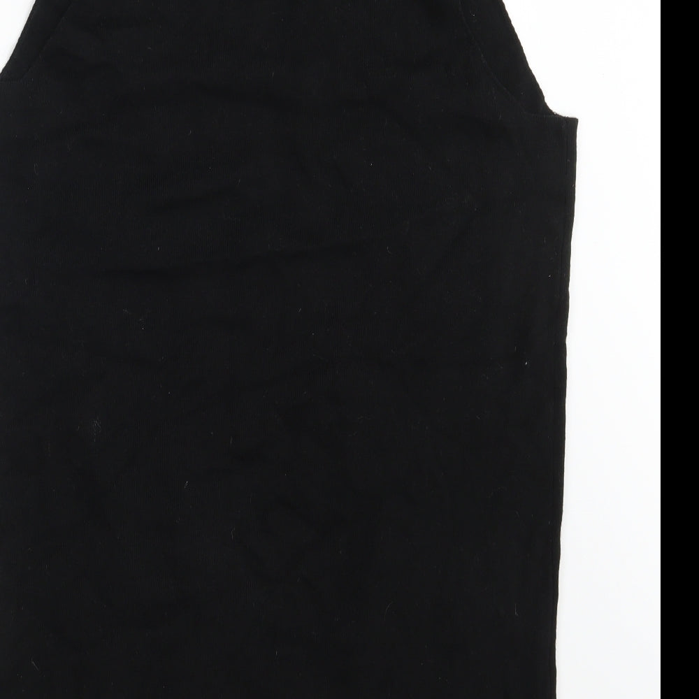 Womens UK Size S Atmosphere Black Wrap Jumper