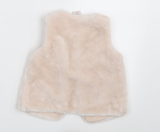 Catherine Malandrino Girls Pink Gilet Jacket Size 4 Years