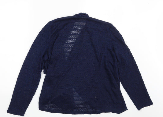 Womens UK Size M Oasis Blue Wrap Jumper