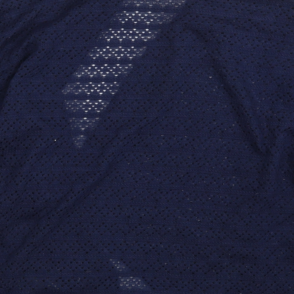 Womens UK Size M Oasis Blue Wrap Jumper
