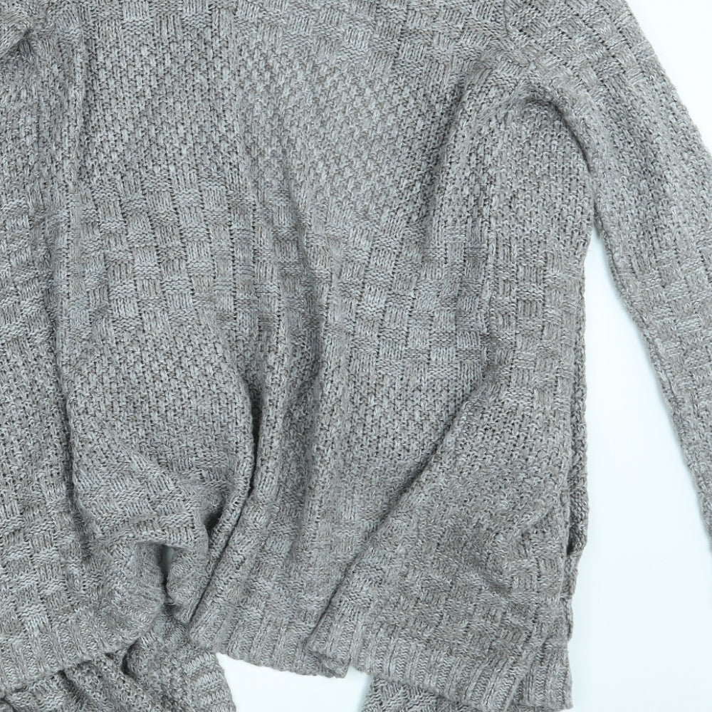 Womens UK Size XS NEXT Beige Wrap Jumper