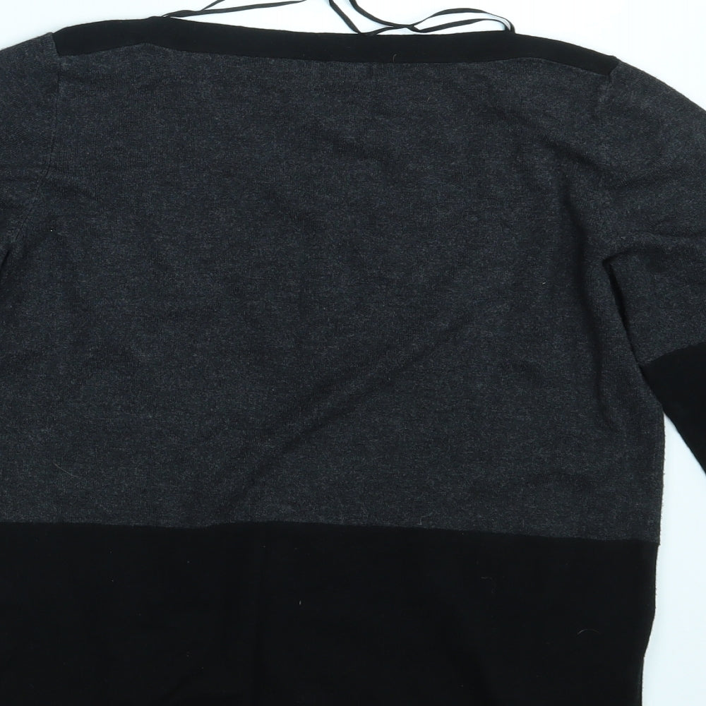 Womens UK Size 10 Papaya Black Pullover Jumper