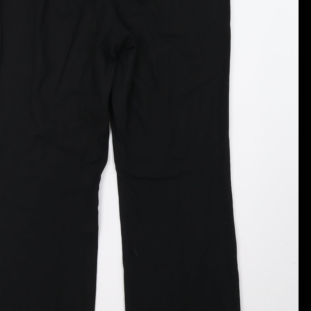 Womens UK Size 14 Marks and Spencer Regular Fit Black Trousers