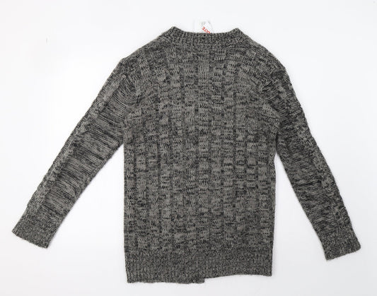 Womens UK Size L happit Grey Cardigan Jumper