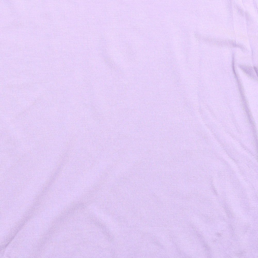 George Womens Purple Knit Pullover Jumper Size 14