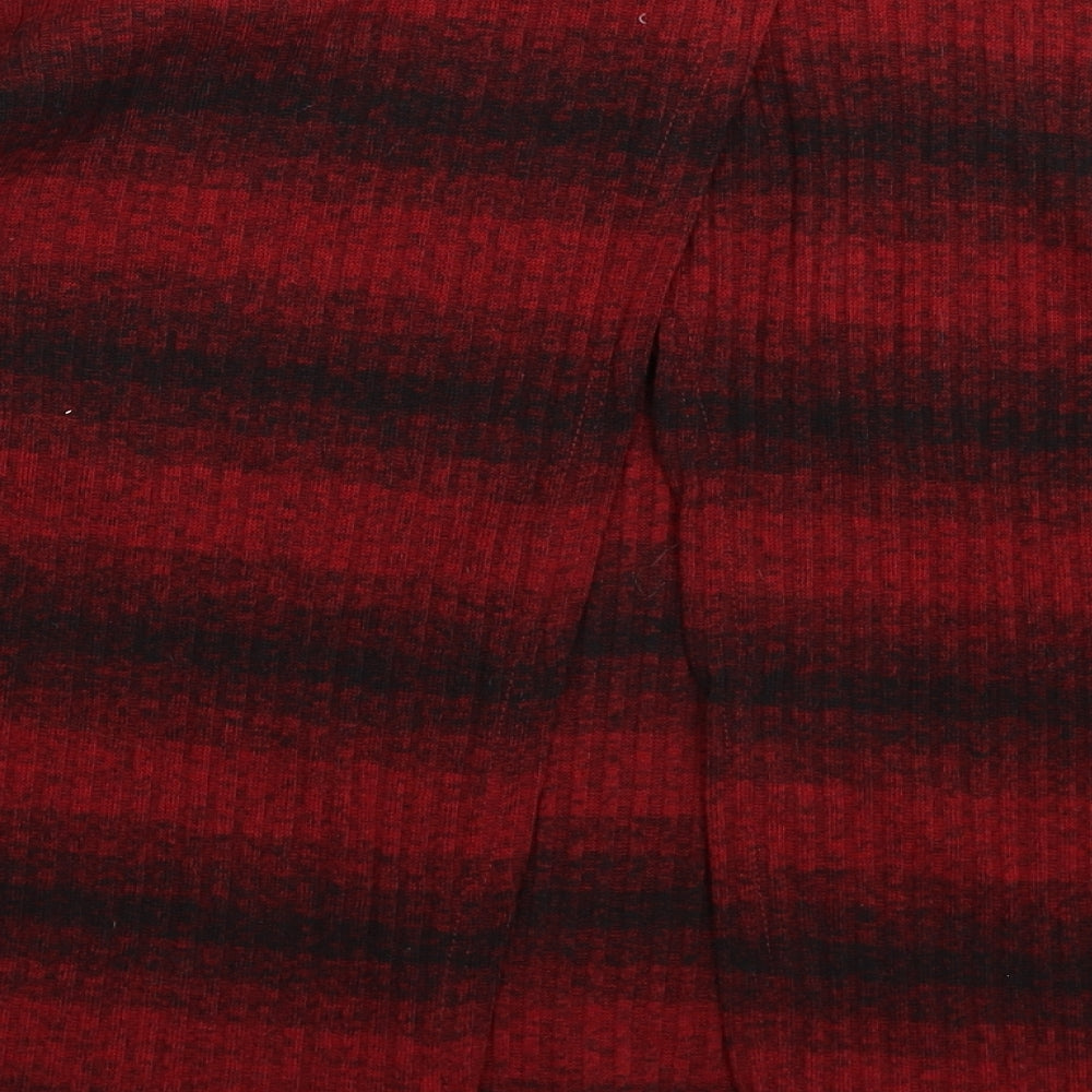 Izabel Womens Red Knit Pullover Jumper Size 14