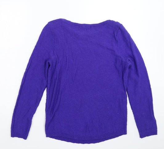 Womens UK Size XS Bonmarché Blue Pullover Jumper