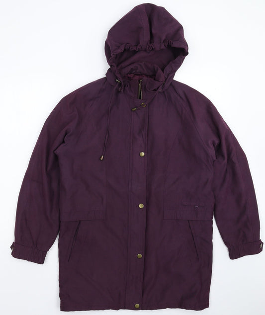 Womens UK Size 10 BHS Purple Parka Coat