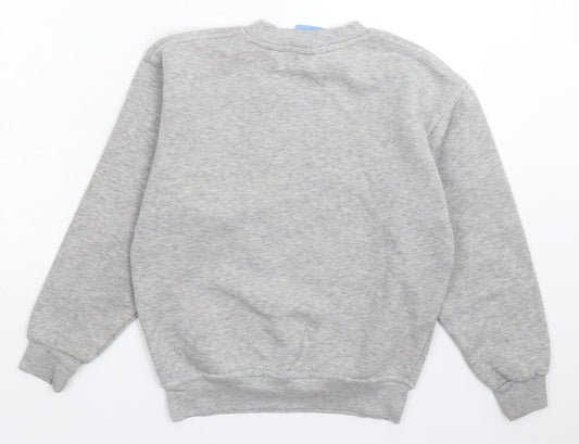 Uneek Boys Grey Pullover Sweatshirt Size 9-10 Years