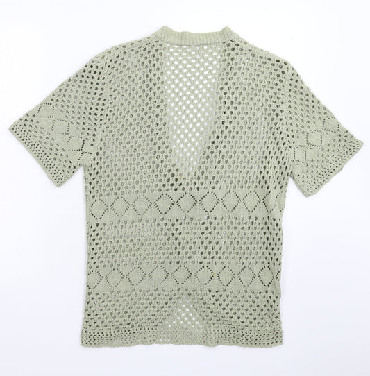 Raz Womens Green Knit Cardigan Jumper Size S