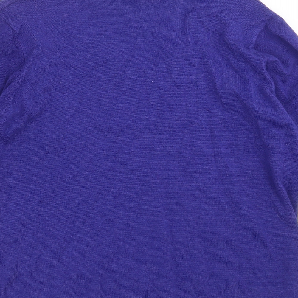 Womens UK Size L BM Blue Pullover Jumper
