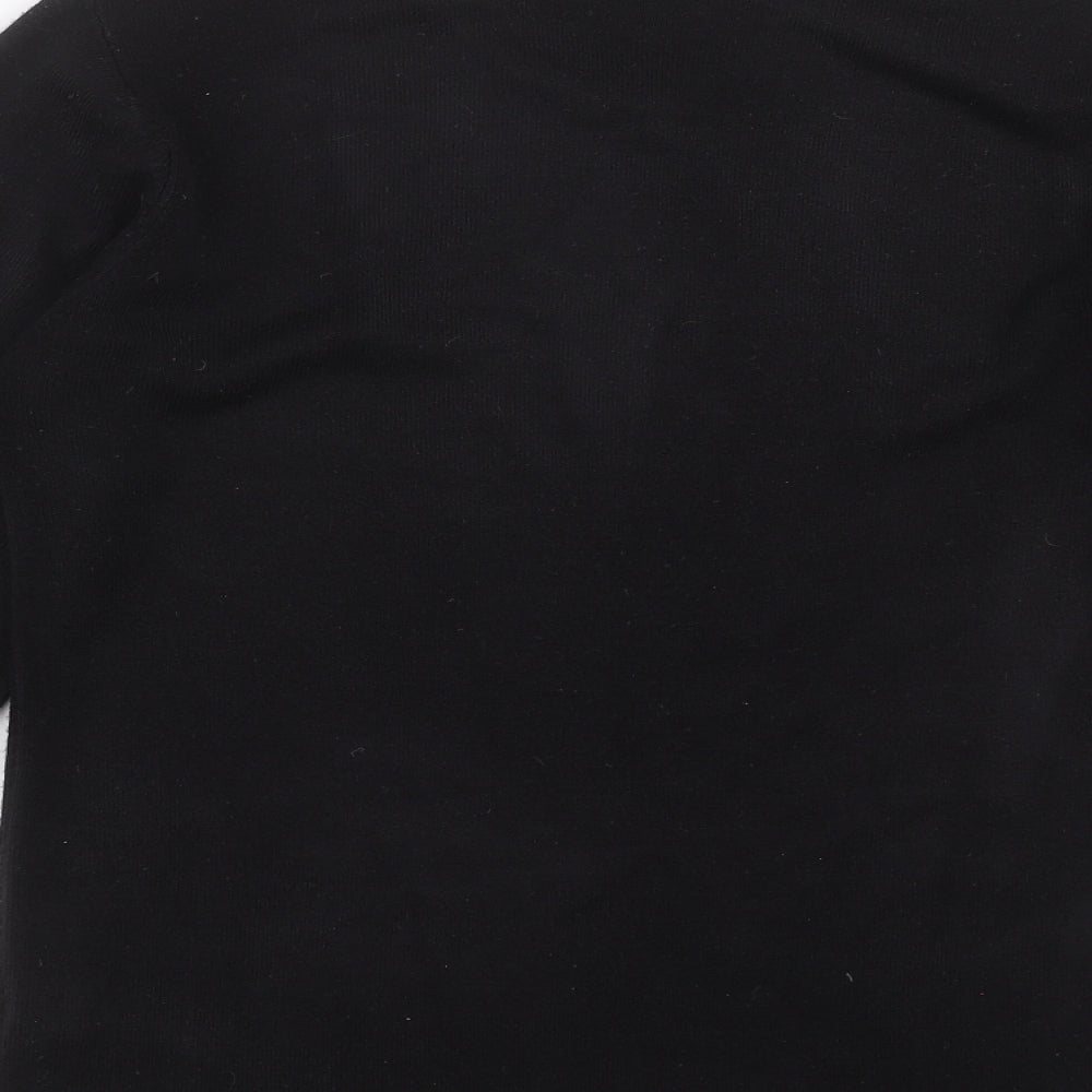 Burton Menswear Mens Black Knit Pullover Jumper Size S