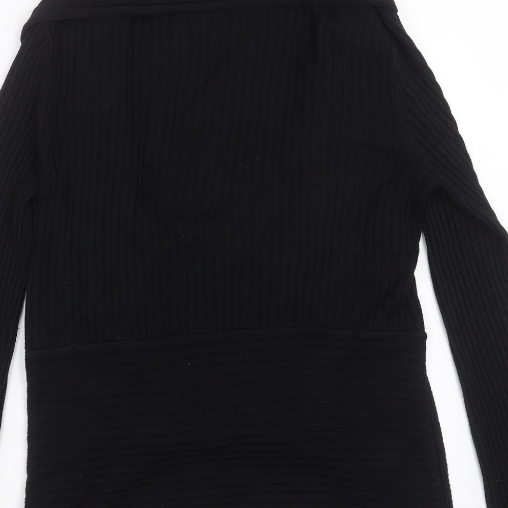 Womens UK Size M BM Black Cardigan Jumper