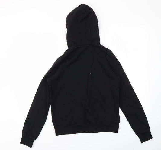 Womens UK Size S H&M Black Full Zip Jumper