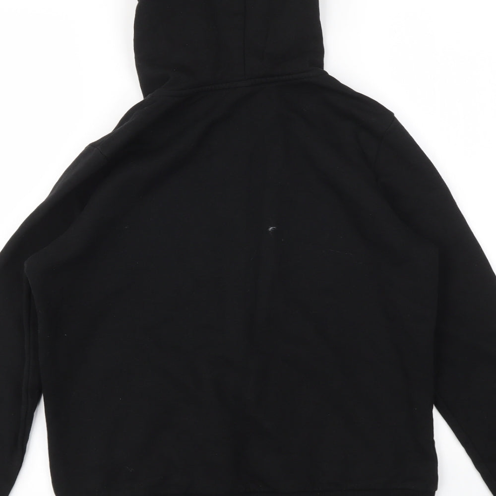 Womens UK Size S H&M Black Full Zip Jumper