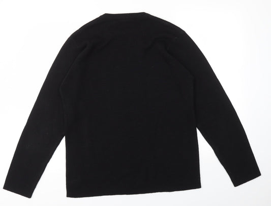 Mens UK Size XL Easy Black Pullover Sweatshirt