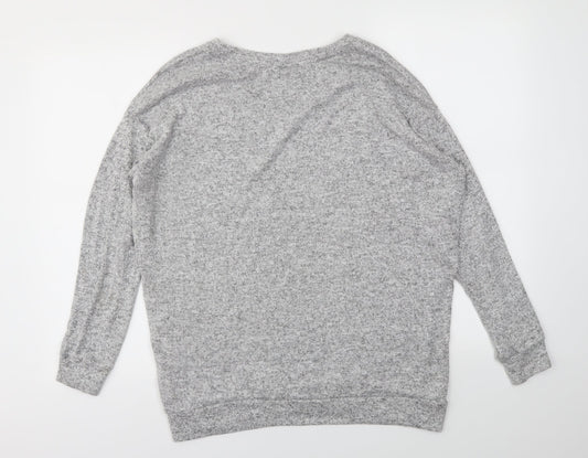 Womens UK Size 10 Matalan Grey Pullover Jumper