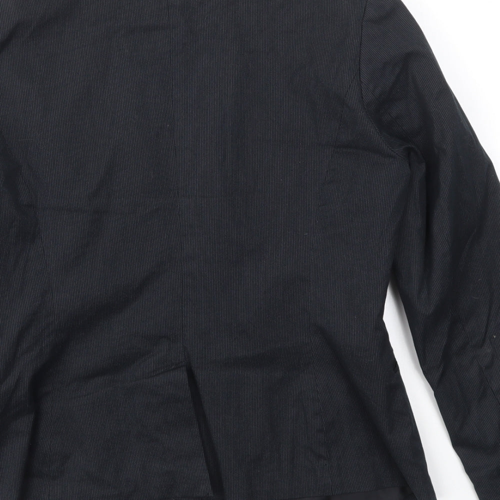 H&M Womens Blue Jacket Blazer Size 10