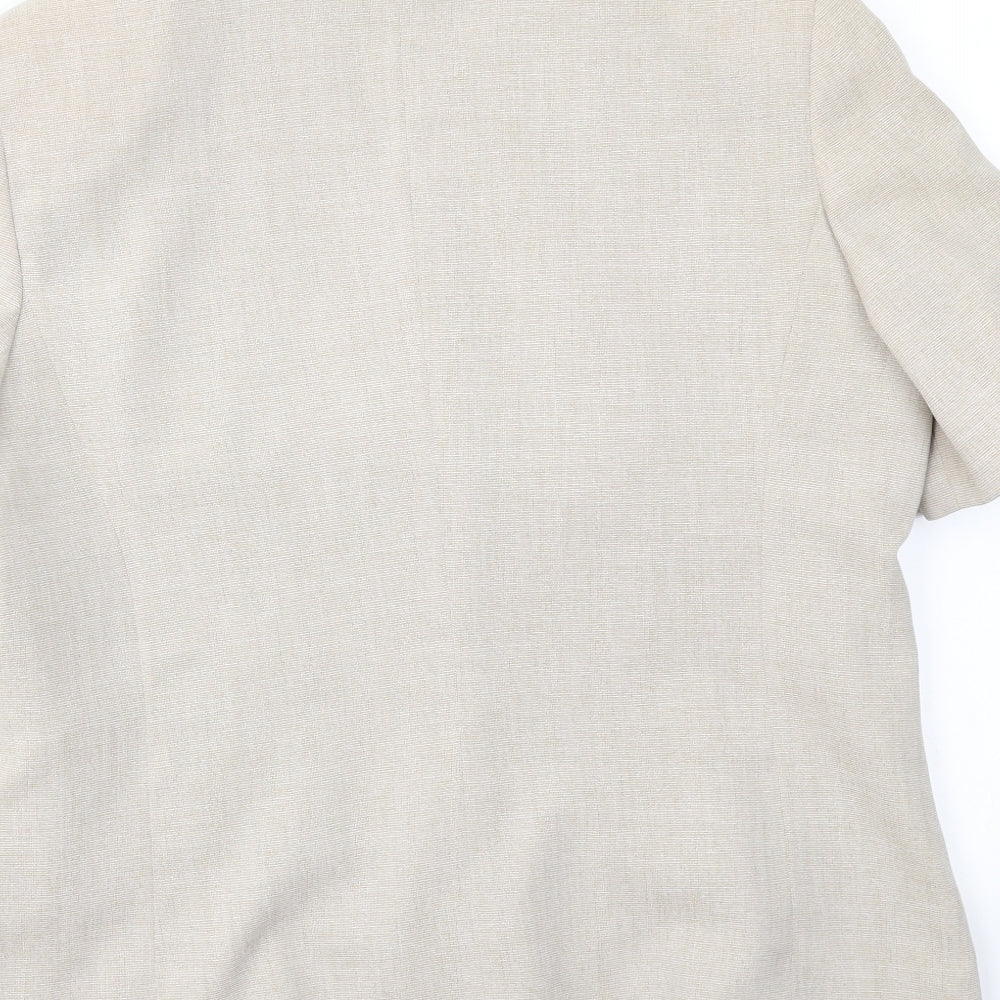 Bonmarché Womens Beige Jacket Blazer Size 16