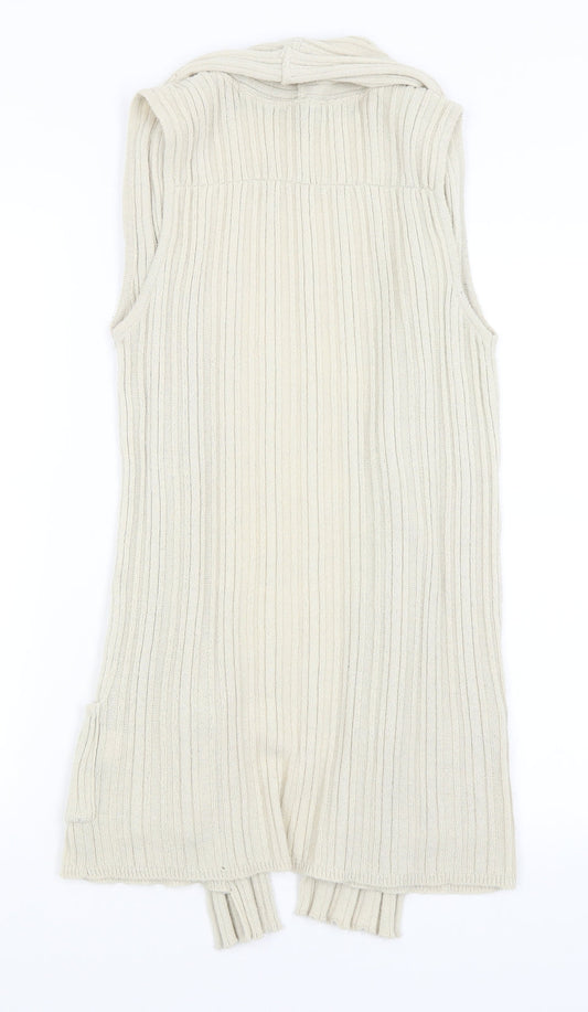 Womens UK Size 8 River Island Ivory Vest Jumper