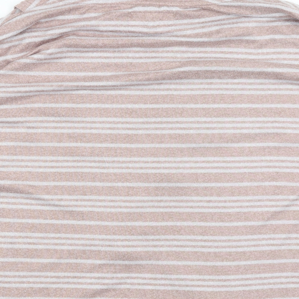 TU Womens Pink Striped Pullover Jumper Size 12