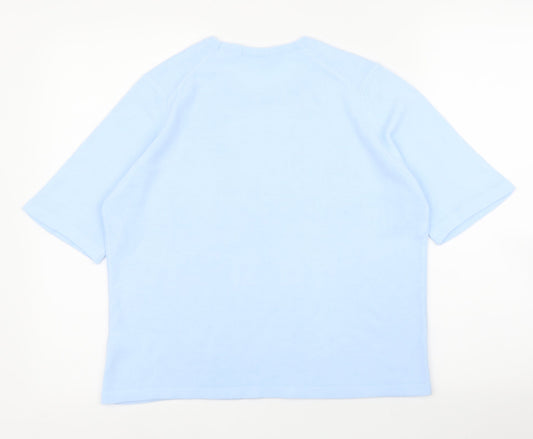 M&S Womens Blue Basic Blouse Size 16