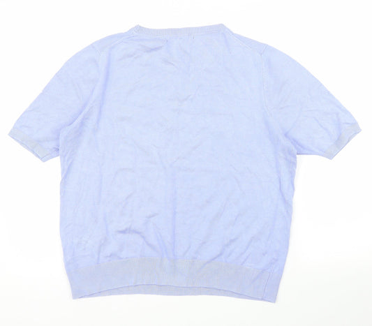 M&S Womens Purple Basic Blouse Size 14