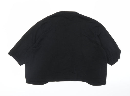 Agenda Womens Black Cardigan Jumper Size 16