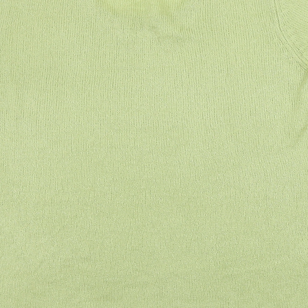 Womens UK Size 20 Preworn Green Pullover Jumper