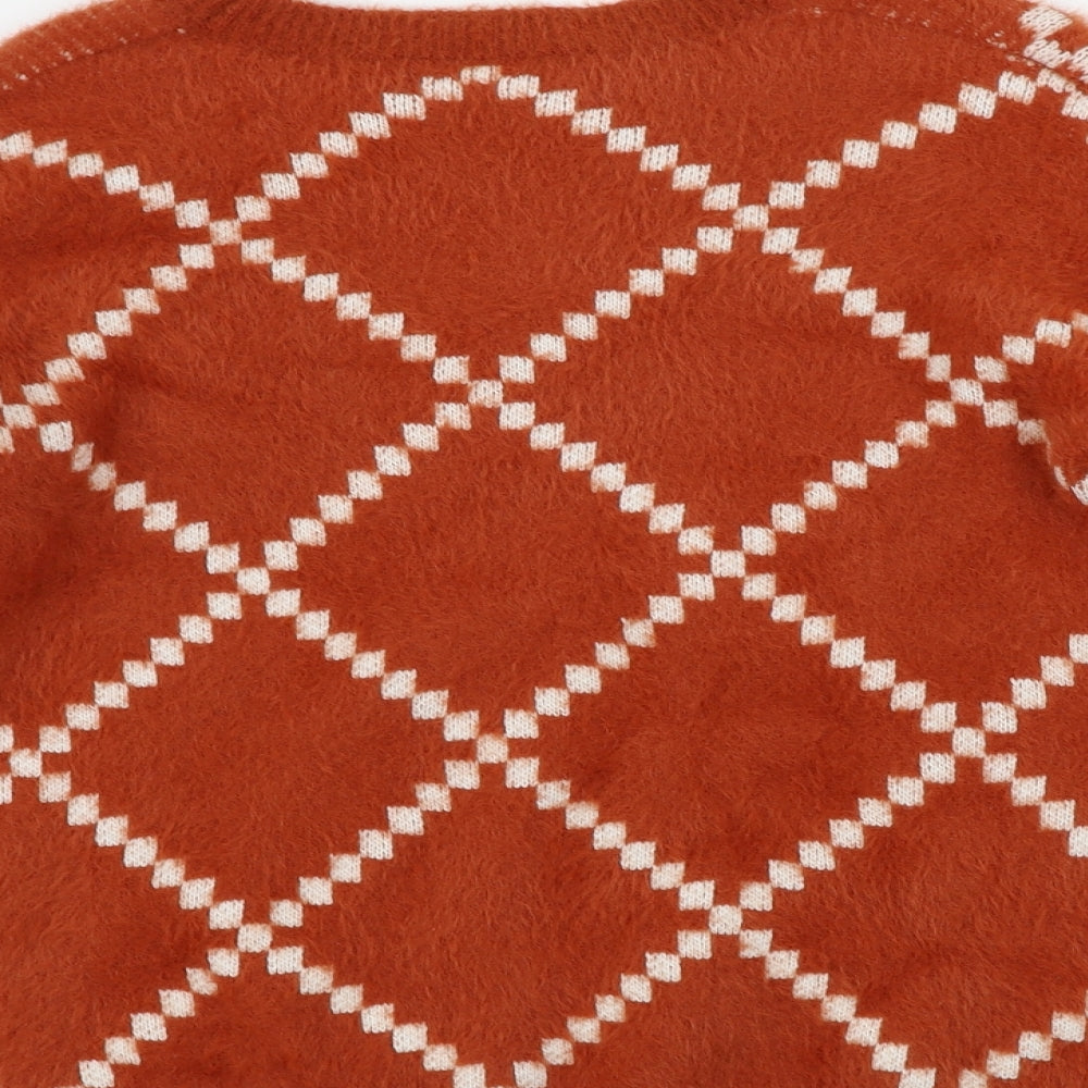 Womens UK Size M Matalan Brown Pullover Jumper