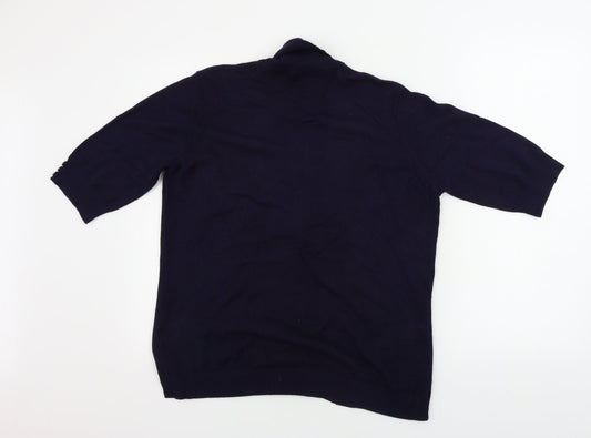 hale Womens Blue Cardigan Jumper Size 14