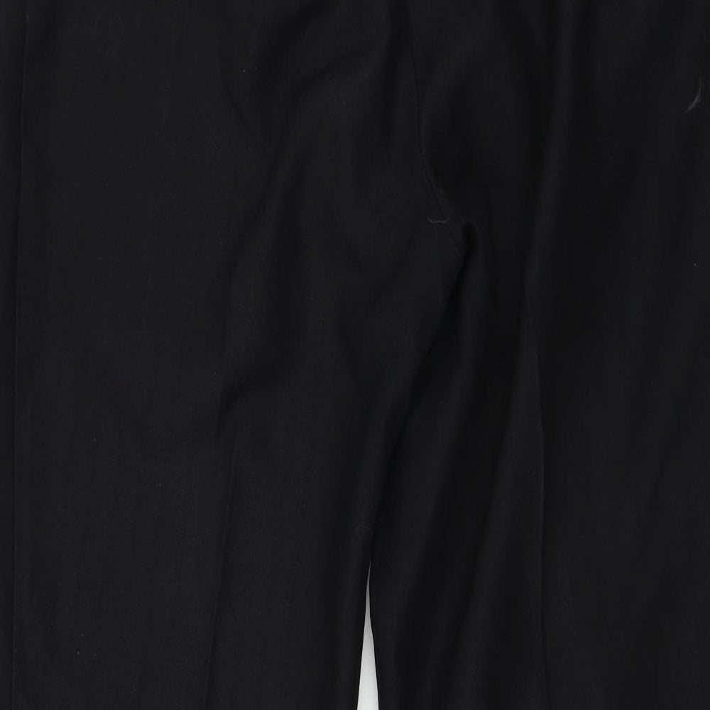Womens UK Size 14 Marks and Spencer Regular Fit Black Trousers