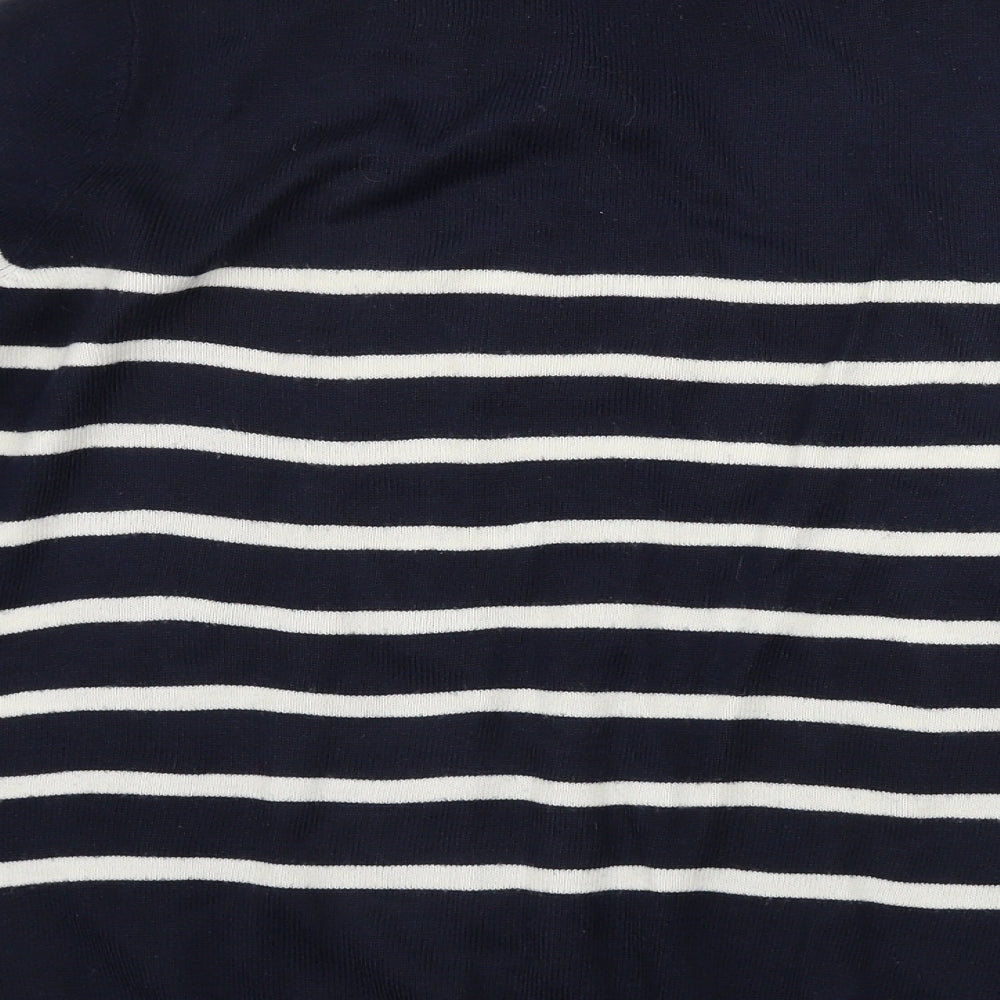 George Womens Blue Striped Pullover Jumper Size 10