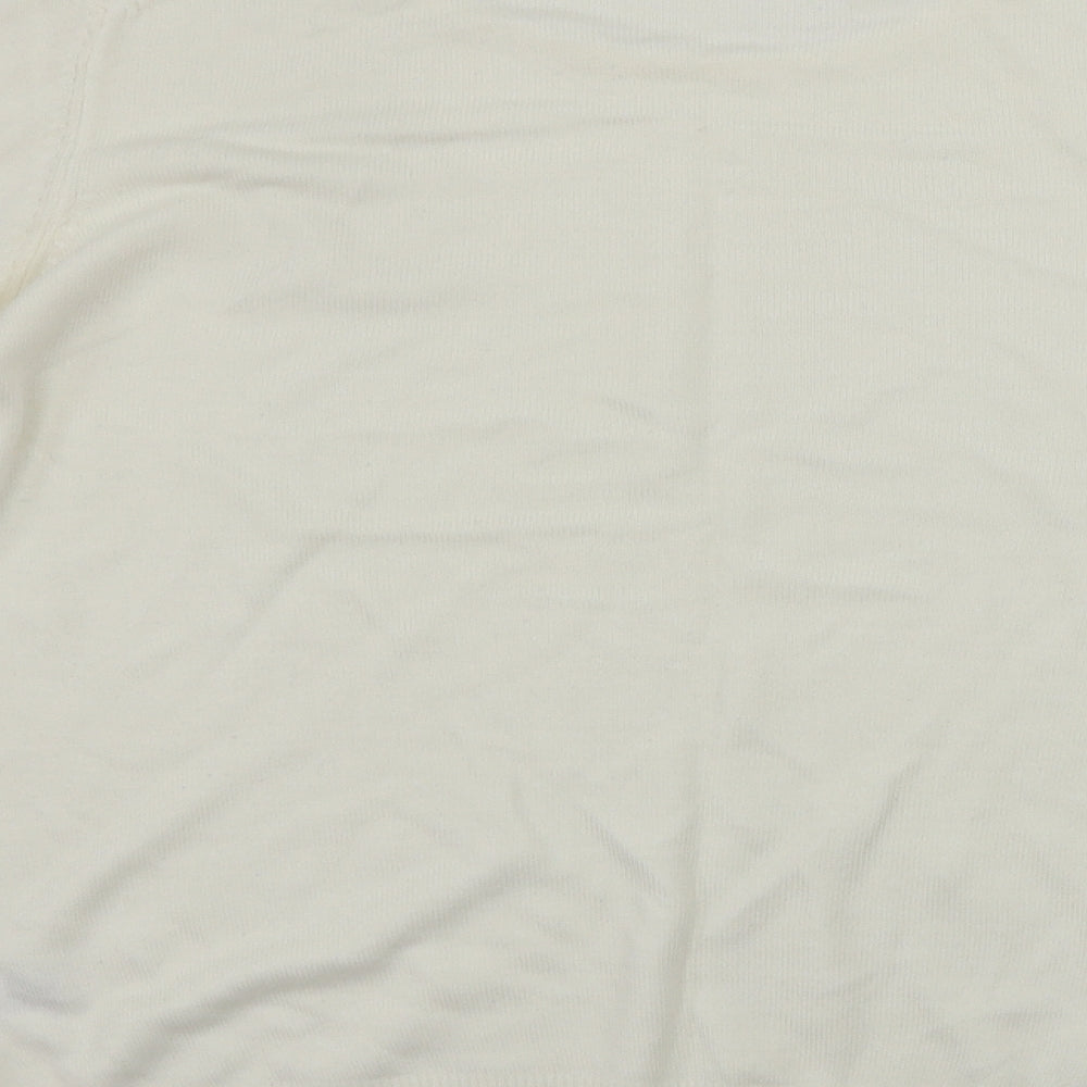 Womens UK Size 14 Marks and Spencer Ivory Pullover Jumper