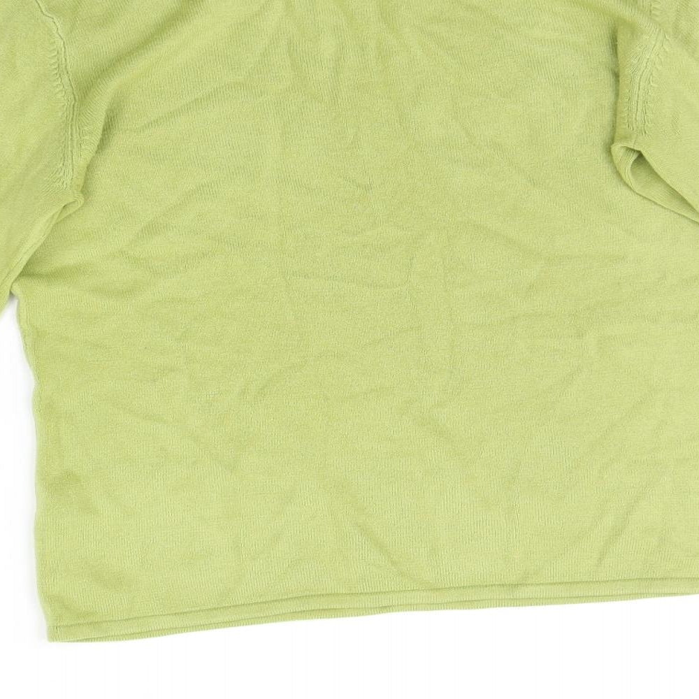 Womens UK Size S BM Green Pullover Jumper