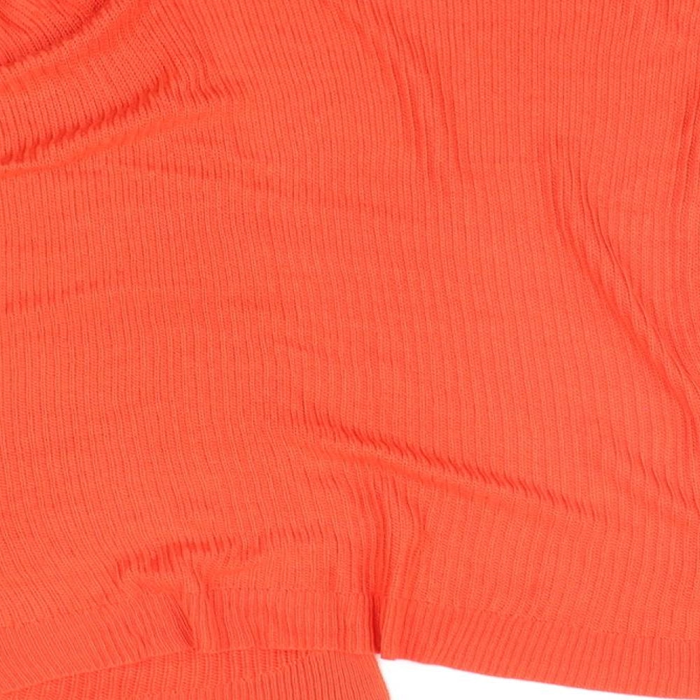 Womens UK Size S Matalan Orange Cardigan Jumper