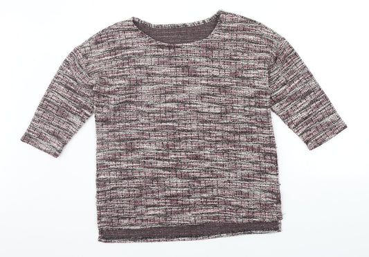Additional front view of Nutmeg women’s purple jumper, size UK 12