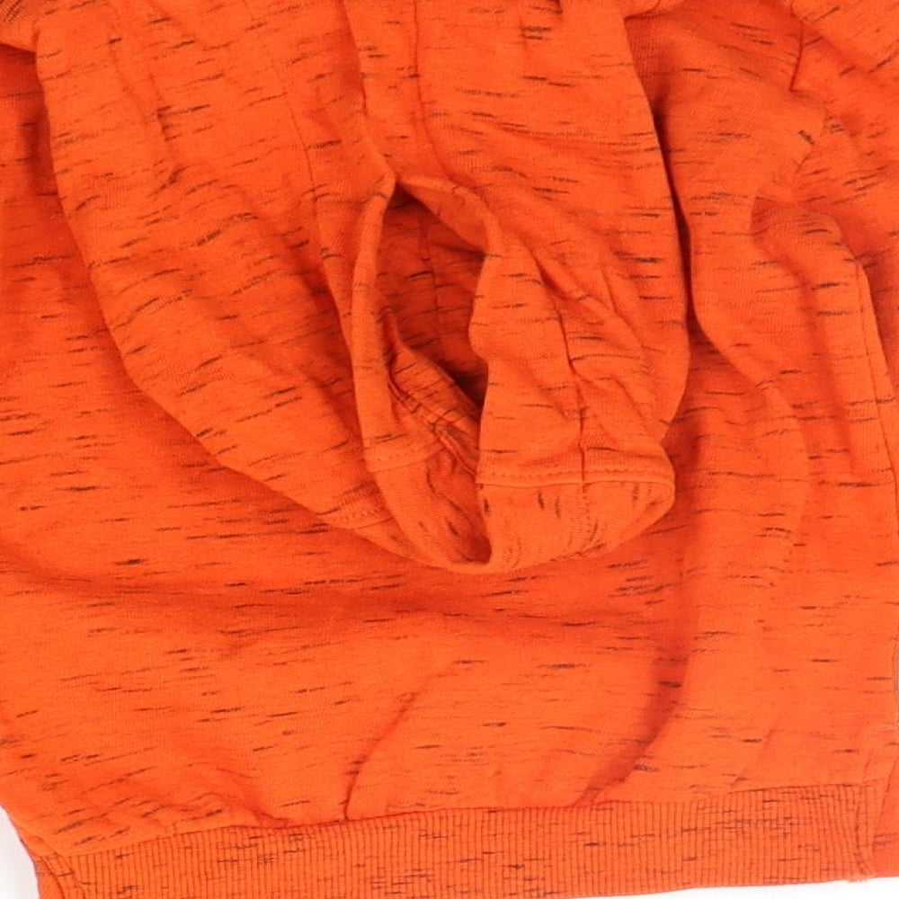 Brand and care label for George girls’ orange pullover hoodie, size 2-3, years