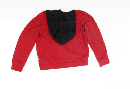 Mango Girls Black Pullover Hoodie Size 7-8 Years