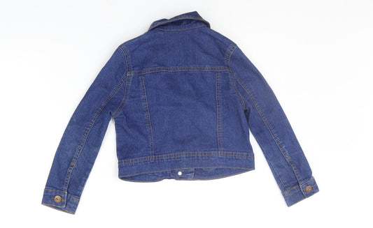 George Girls Blue Jacket Coat Size 4-5 Years