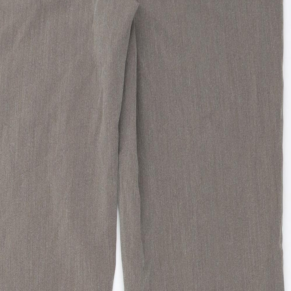 Womens UK Size 12 Classic Regular Fit Grey Trousers