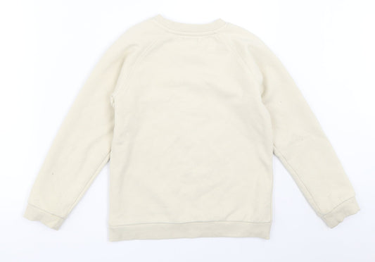 Picapino Girls Beige Pullover Sweatshirt Size 8 Years