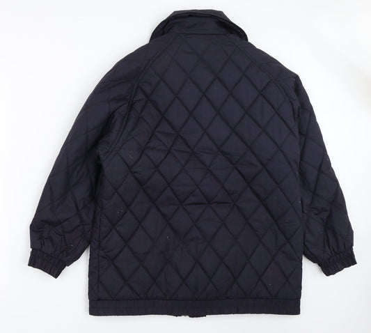 Womens UK Size 12 Sensations Blue Quilted Coat
